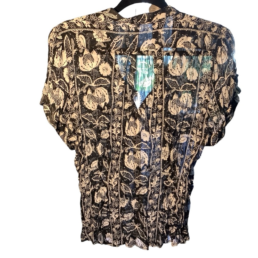 BUNDLE Violet & Claire Semi Sheer Crinkly button down short sleeve xl